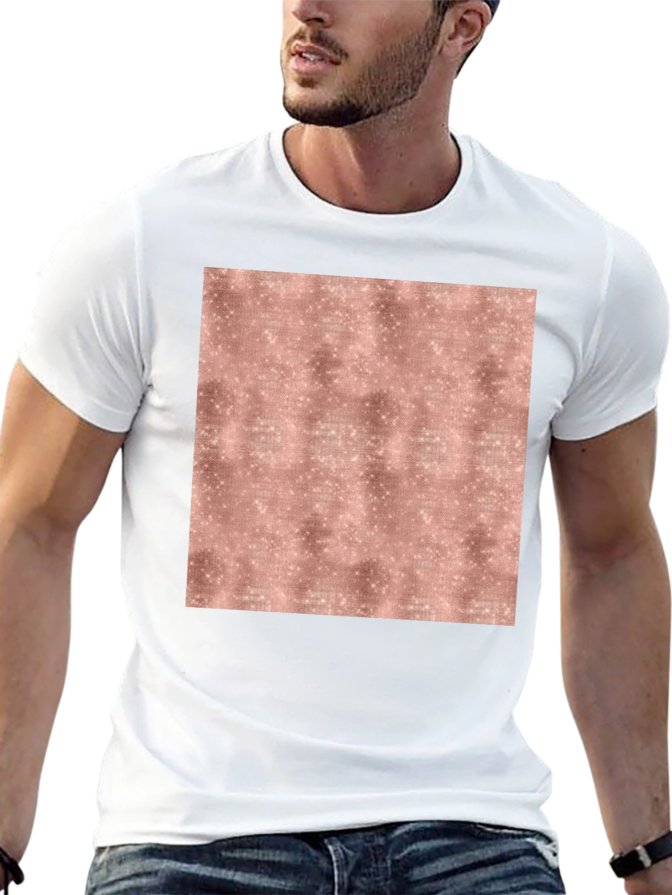 Sparkle Texture Tee - Modern Graphic Print