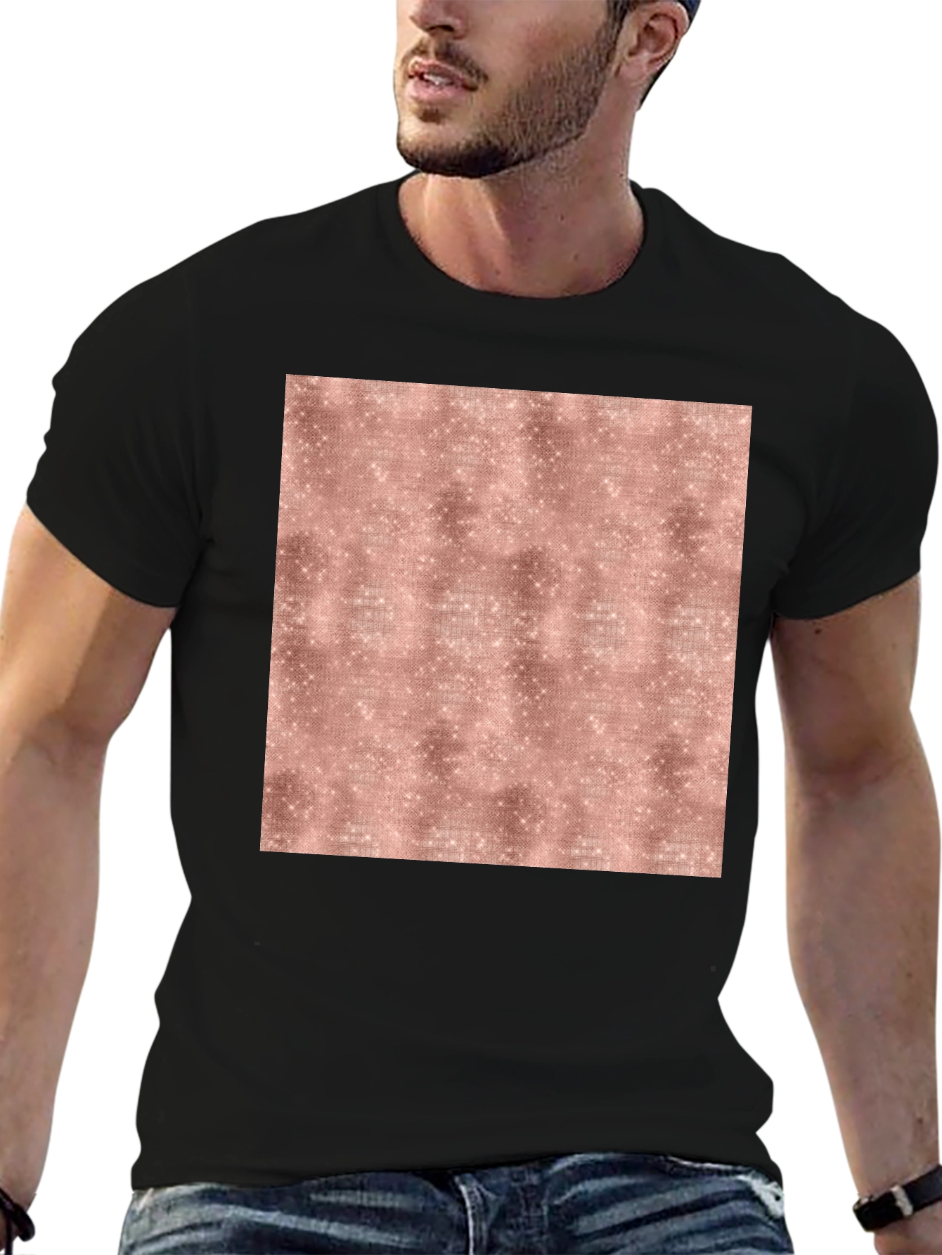 Sparkle Texture Tee - Modern Graphic Print