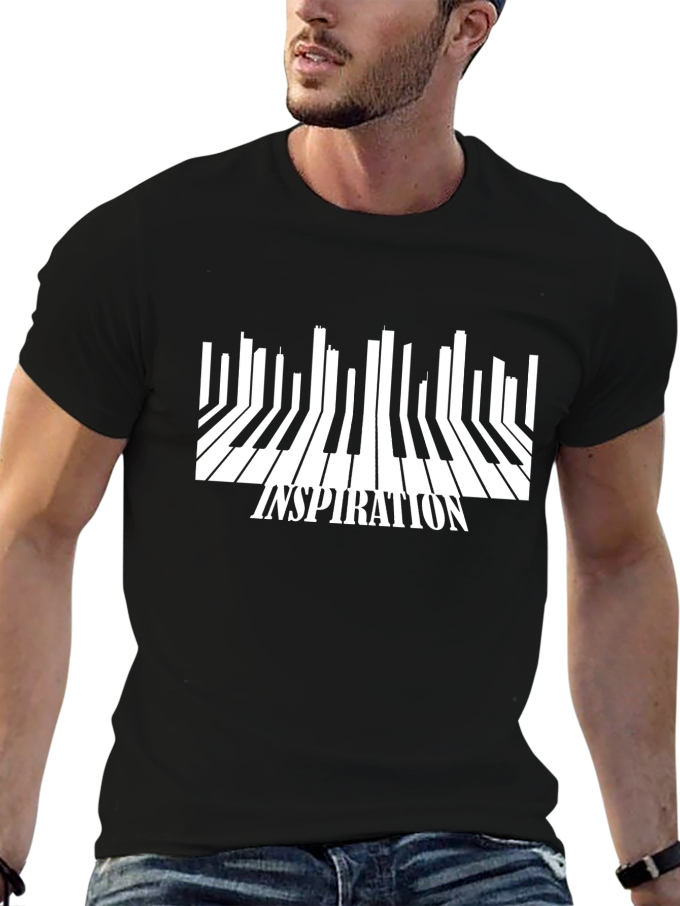 Inspiration Piano Keys Graphic Tee - Unisex