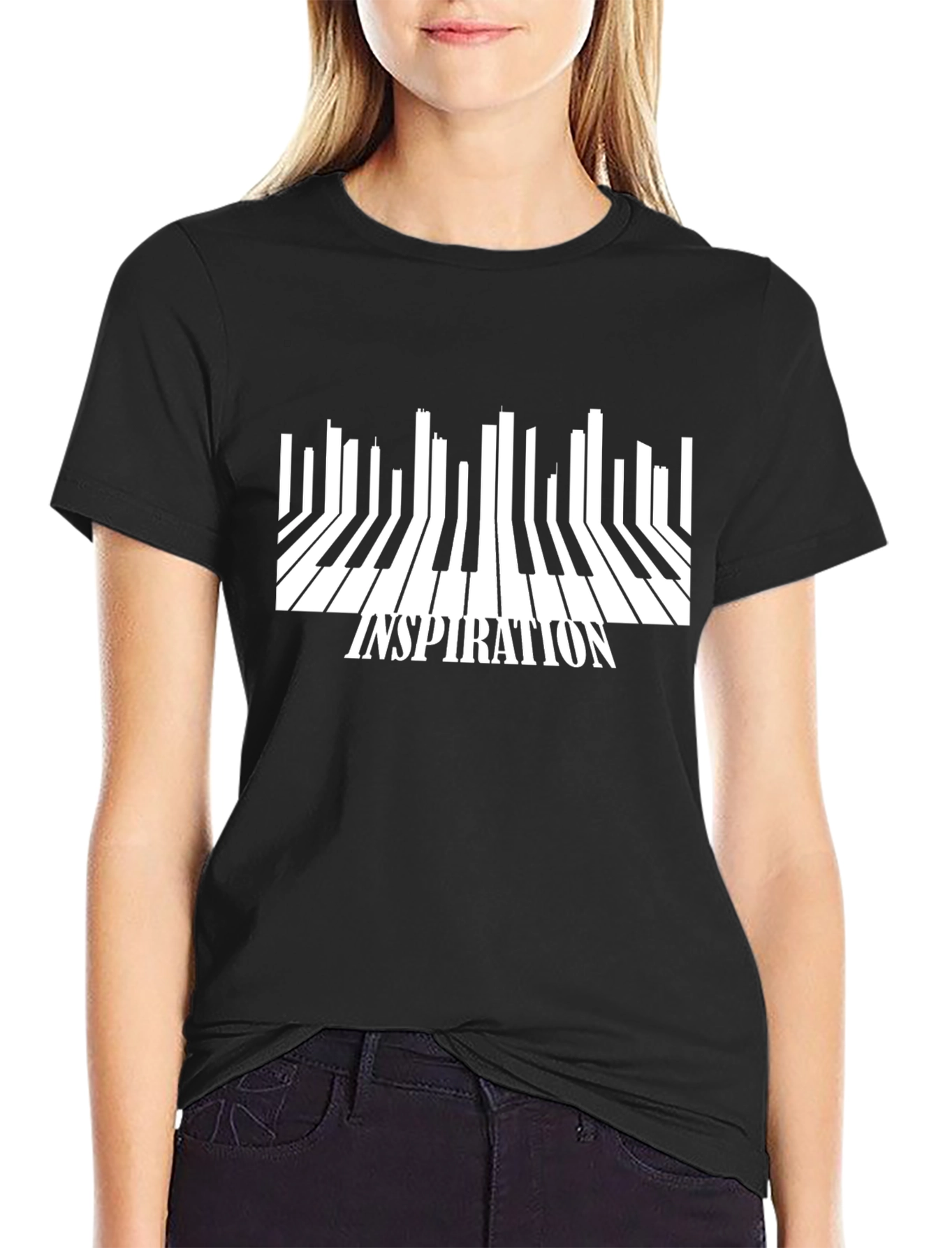 Inspiration Piano Keys Graphic Tee - Unisex