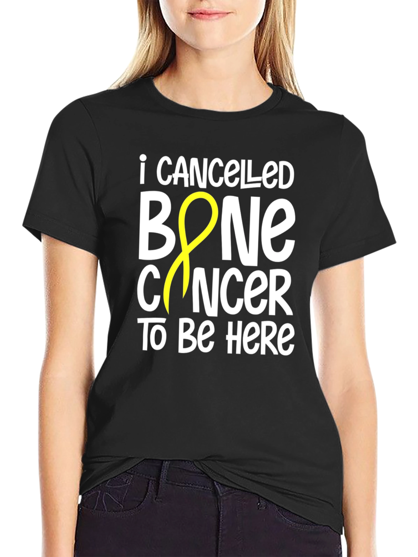 Bone Cancer Awareness T-Shirt - I Cancelled Bone Cancer
