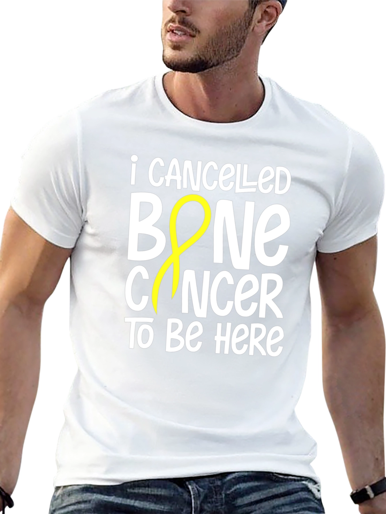 Bone Cancer Awareness T-Shirt - I Cancelled Bone Cancer