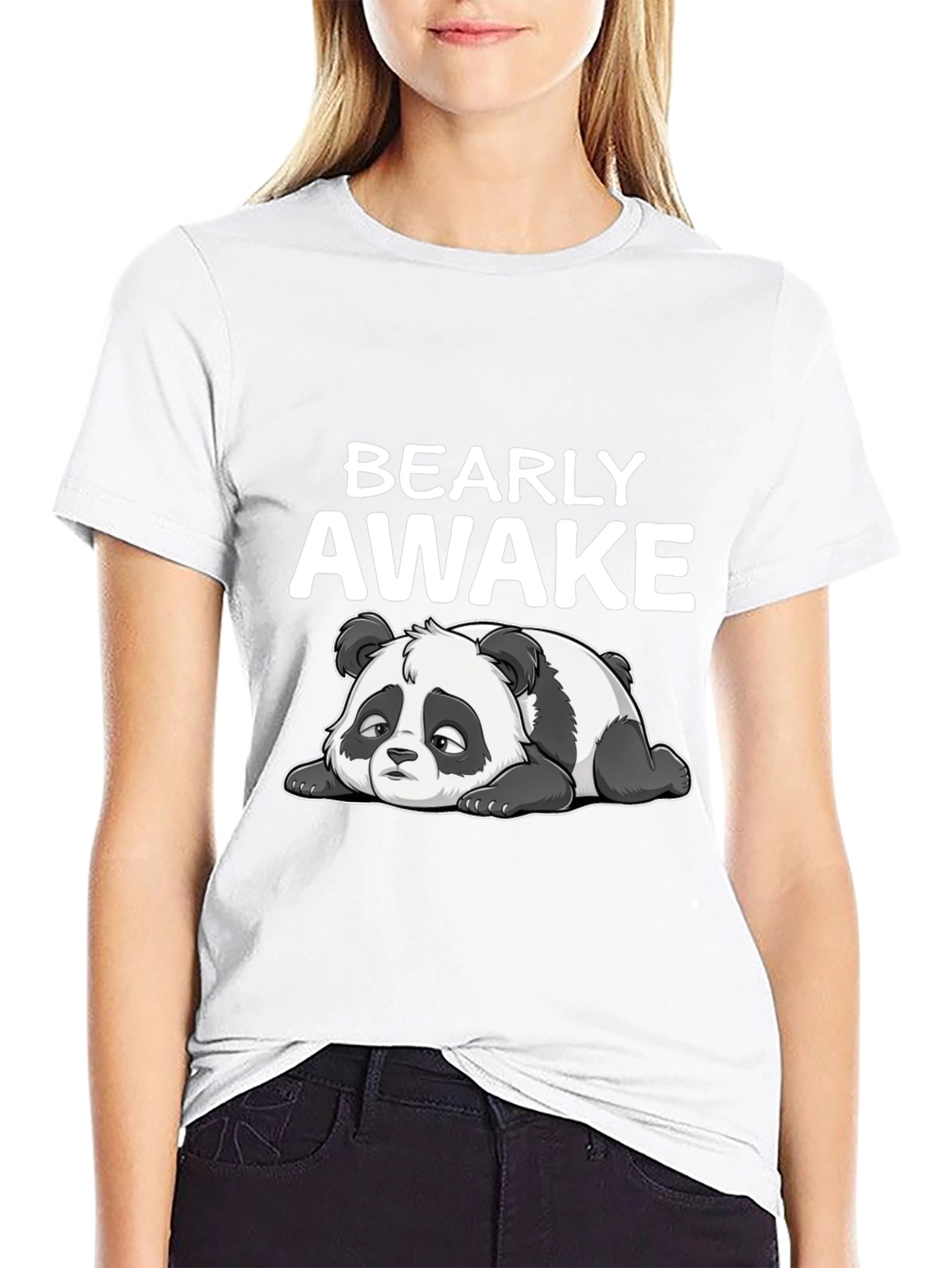 Bearly Awake T-Shirt - Funny Panda Tee