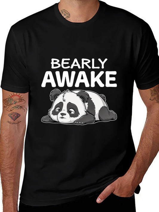 Bearly Awake T-Shirt - Funny Panda Tee