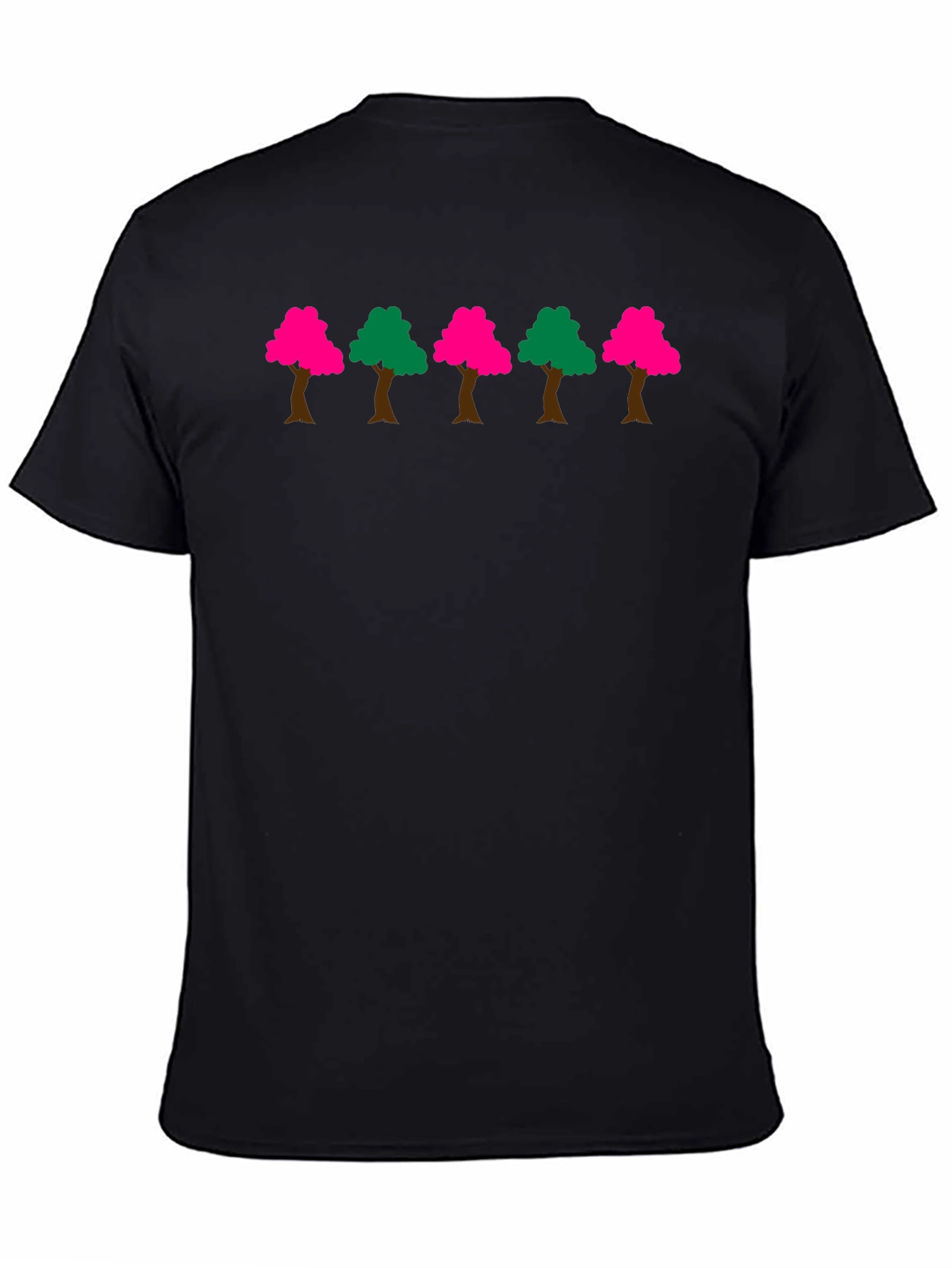 Trees Graphic Black T-Shirt