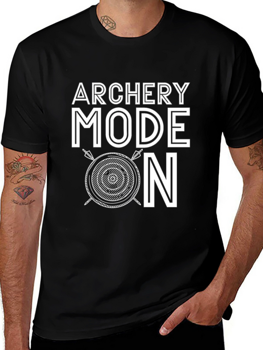 Archery Mode On Black Graphic Tee