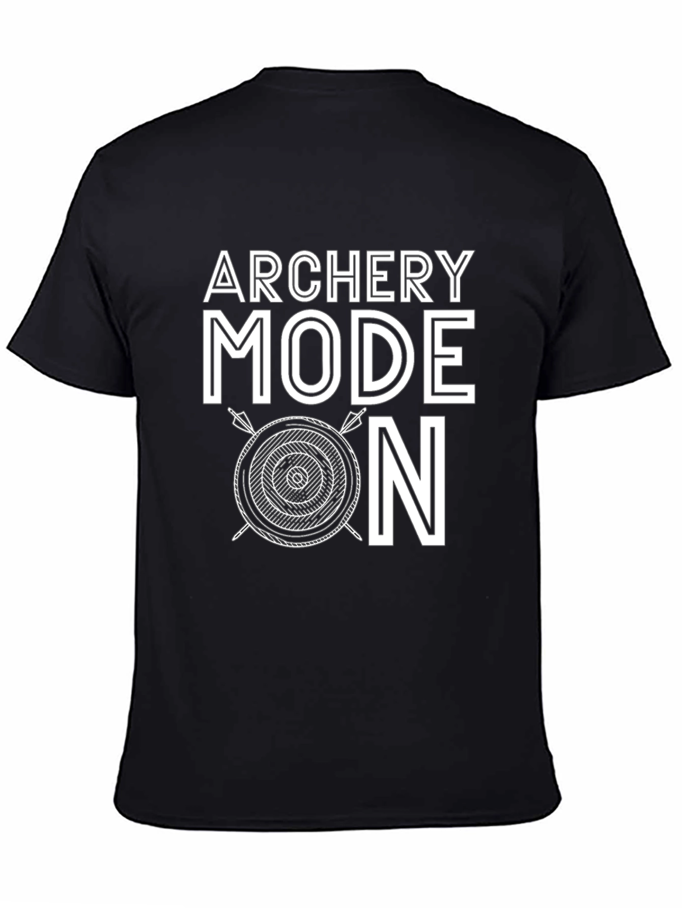 Archery Mode On Black Graphic Tee