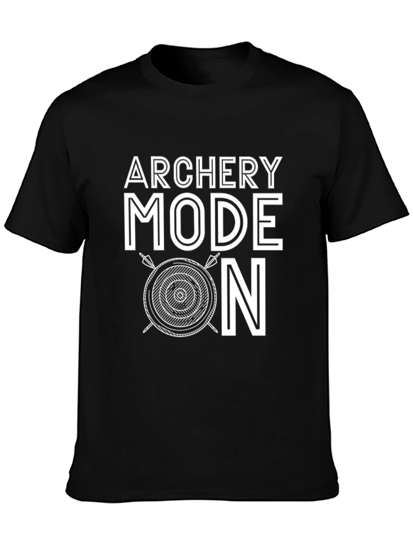 Archery Mode On Black Graphic Tee