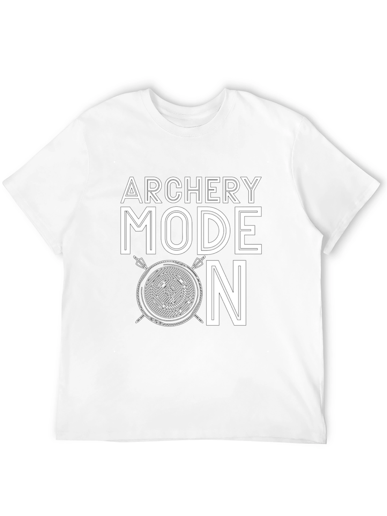 Archery Mode On Black Graphic Tee