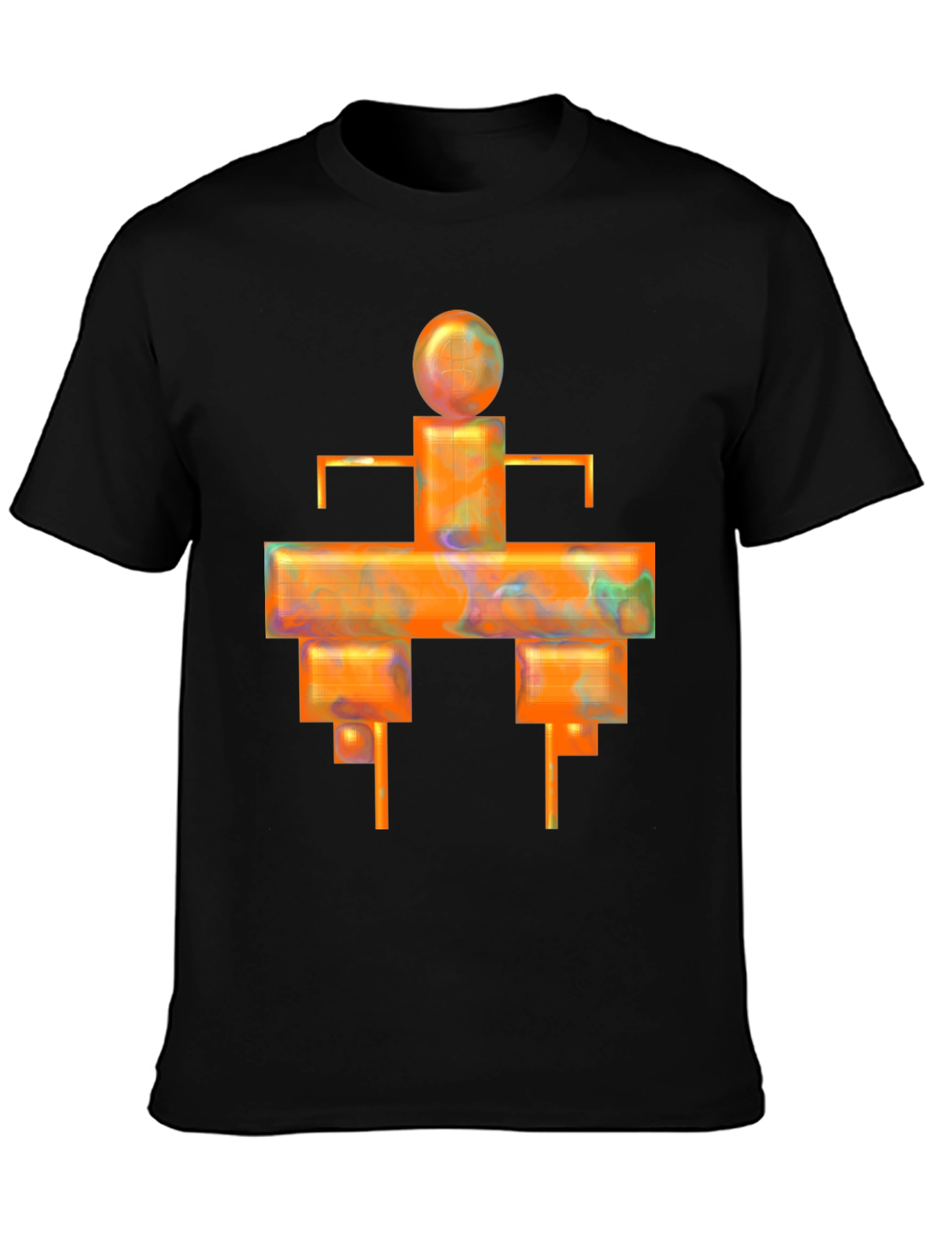 Abstract Geometric Graphic T-Shirt