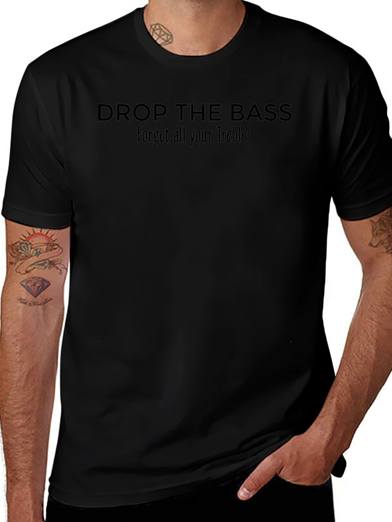 Drop the Bass Graphic Tee - Music Lover T-Shirt