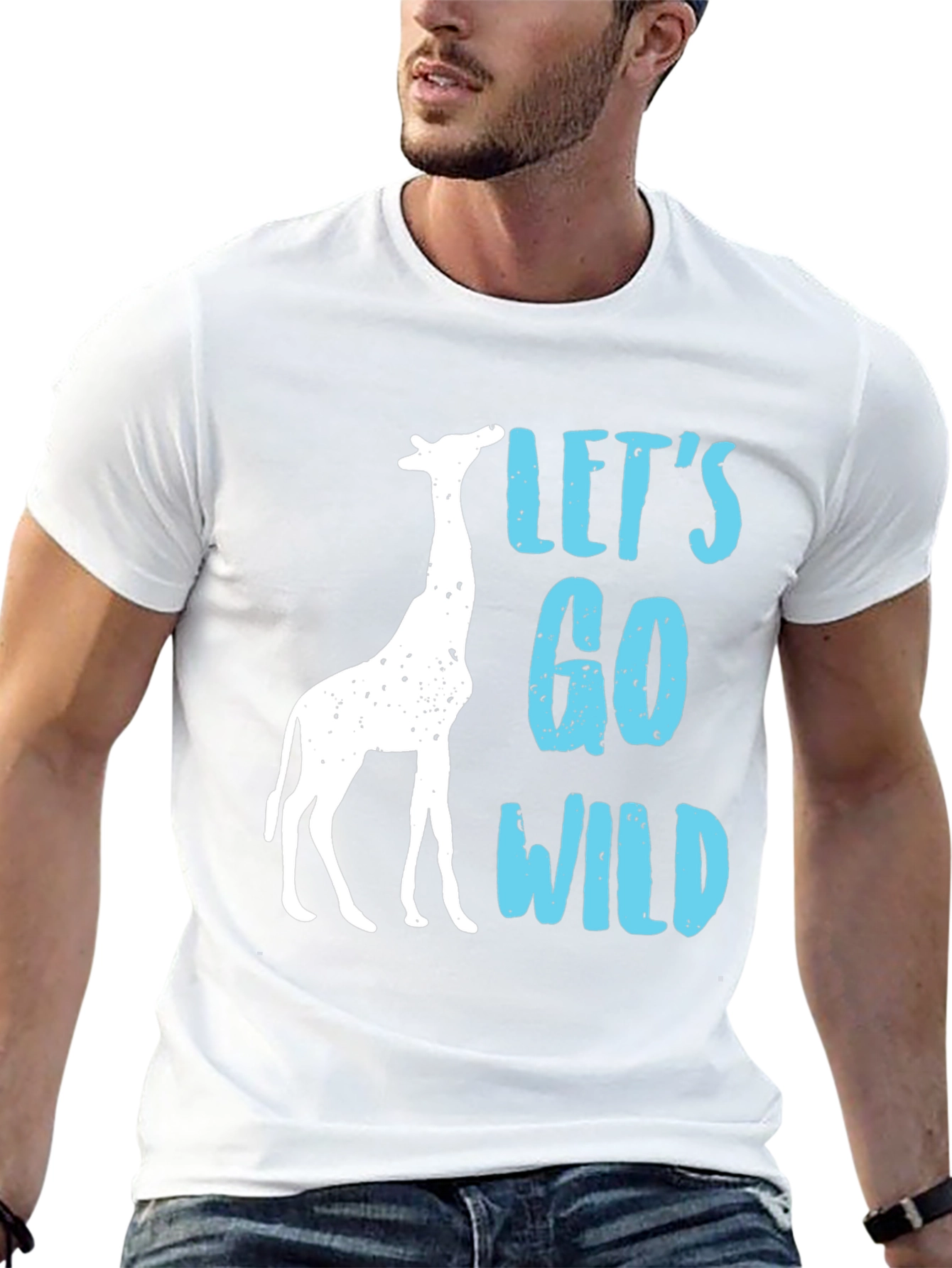 Lets Go Wild Giraffe Graphic Tee
