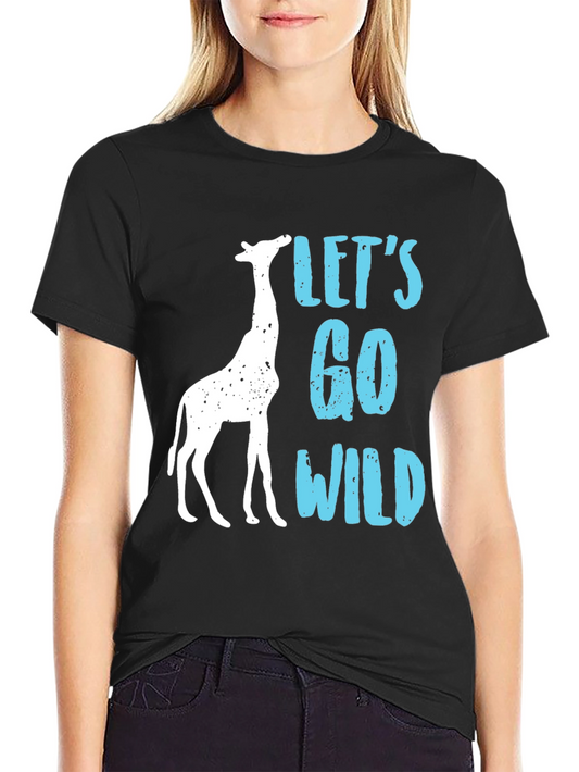 Lets Go Wild Giraffe Graphic Tee