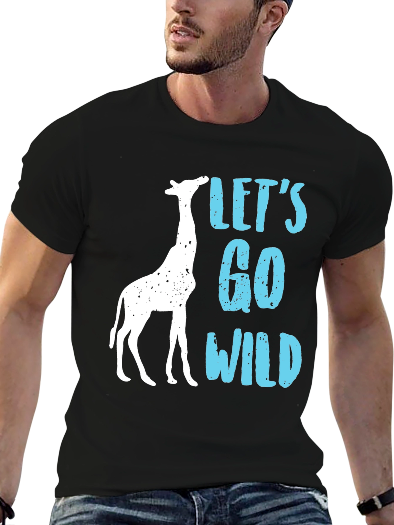 Lets Go Wild Giraffe Graphic Tee
