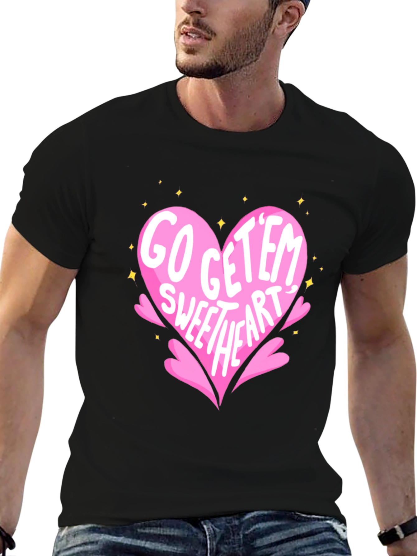 Go Get Em Sweetheart Heart Tee