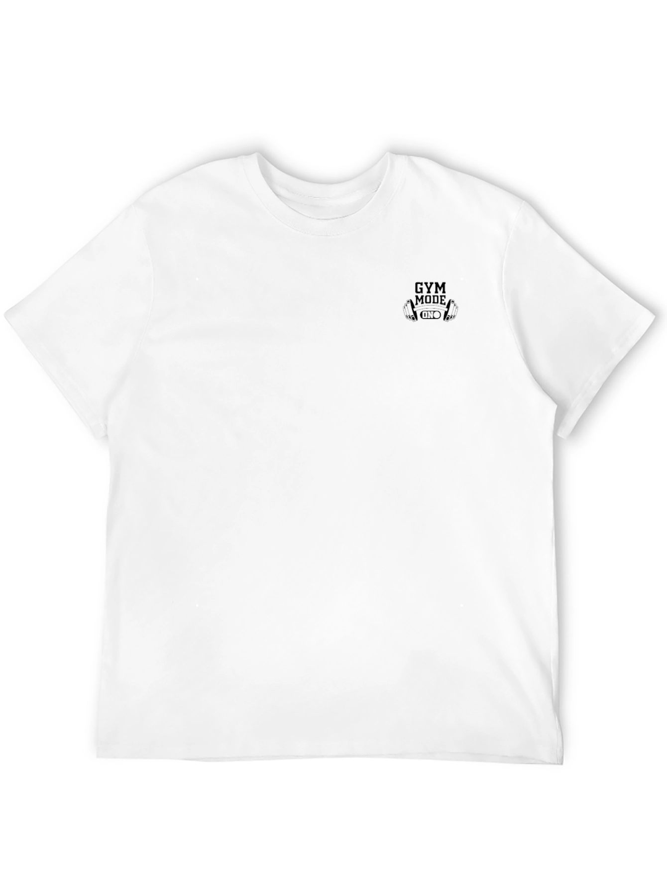Mens Gym Mode Graphic Black T-Shirt