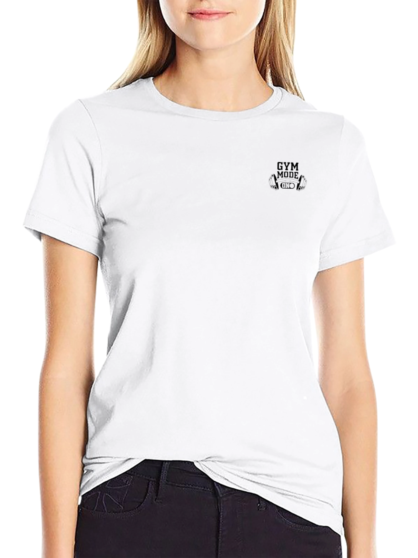 Mens Gym Mode Graphic Black T-Shirt