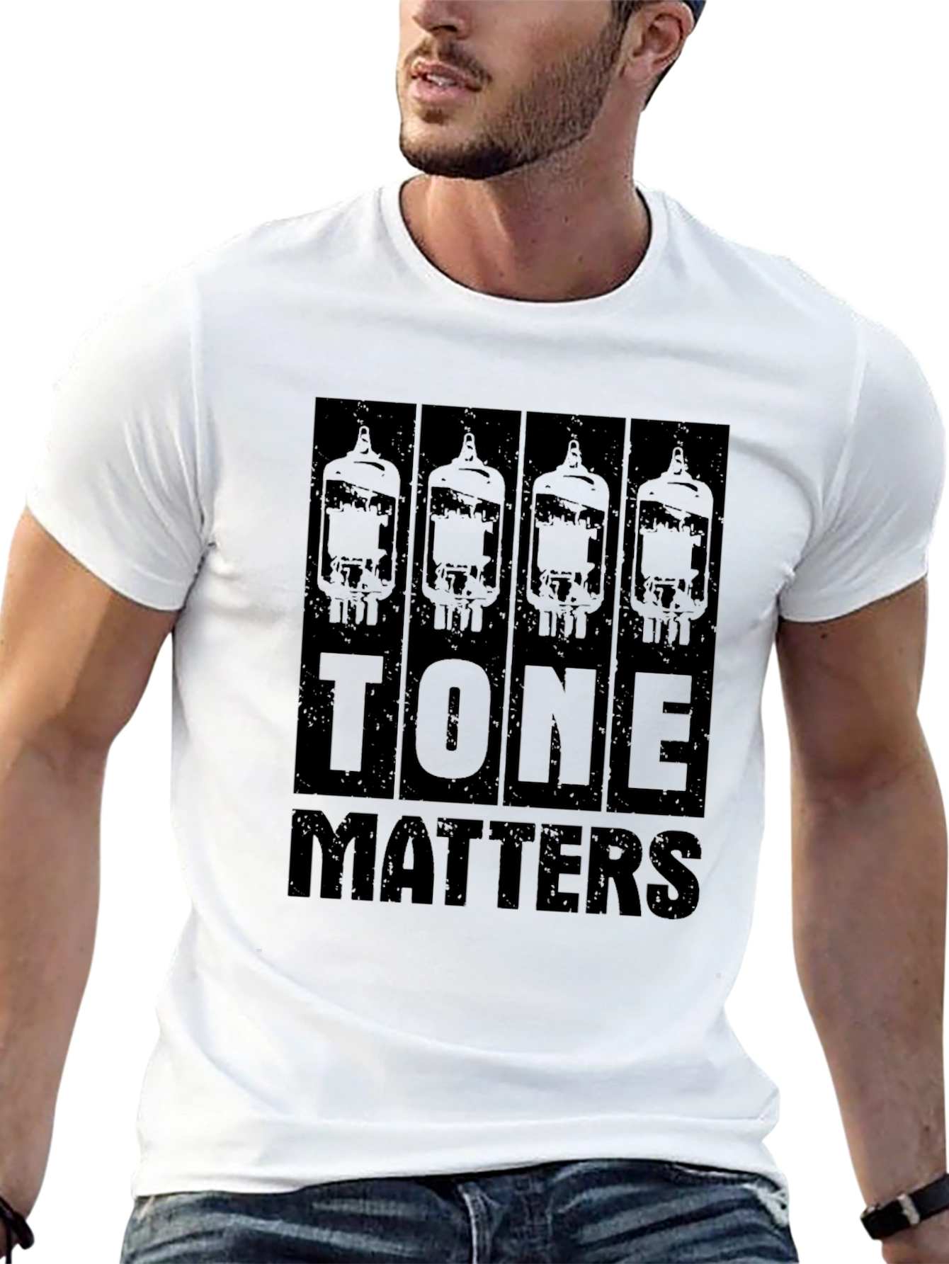 Tone Matters Black Graphic T-Shirt