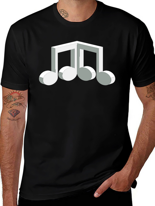 Abstract Music Note Graphic Tee