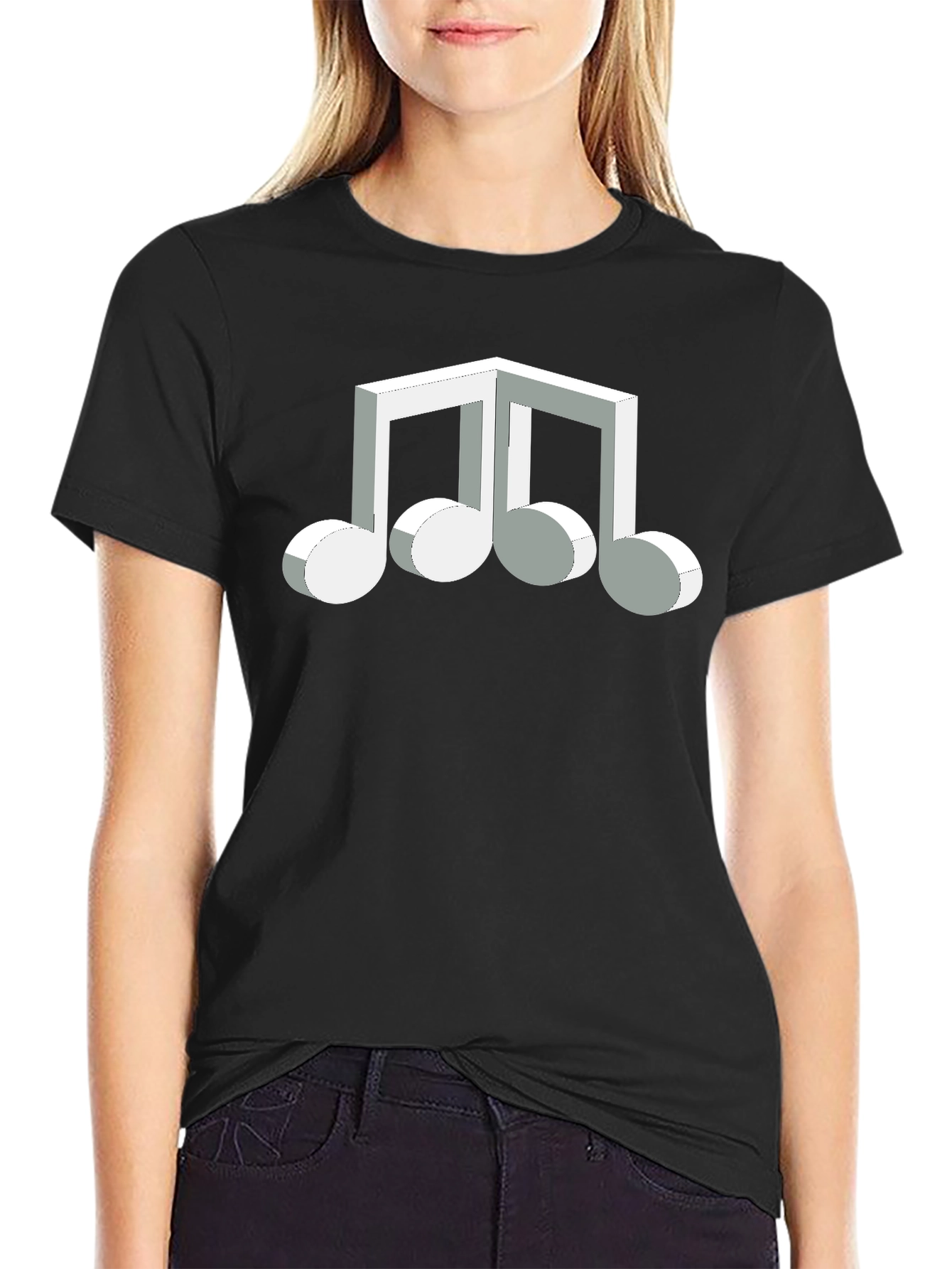 Abstract Music Note Graphic Tee