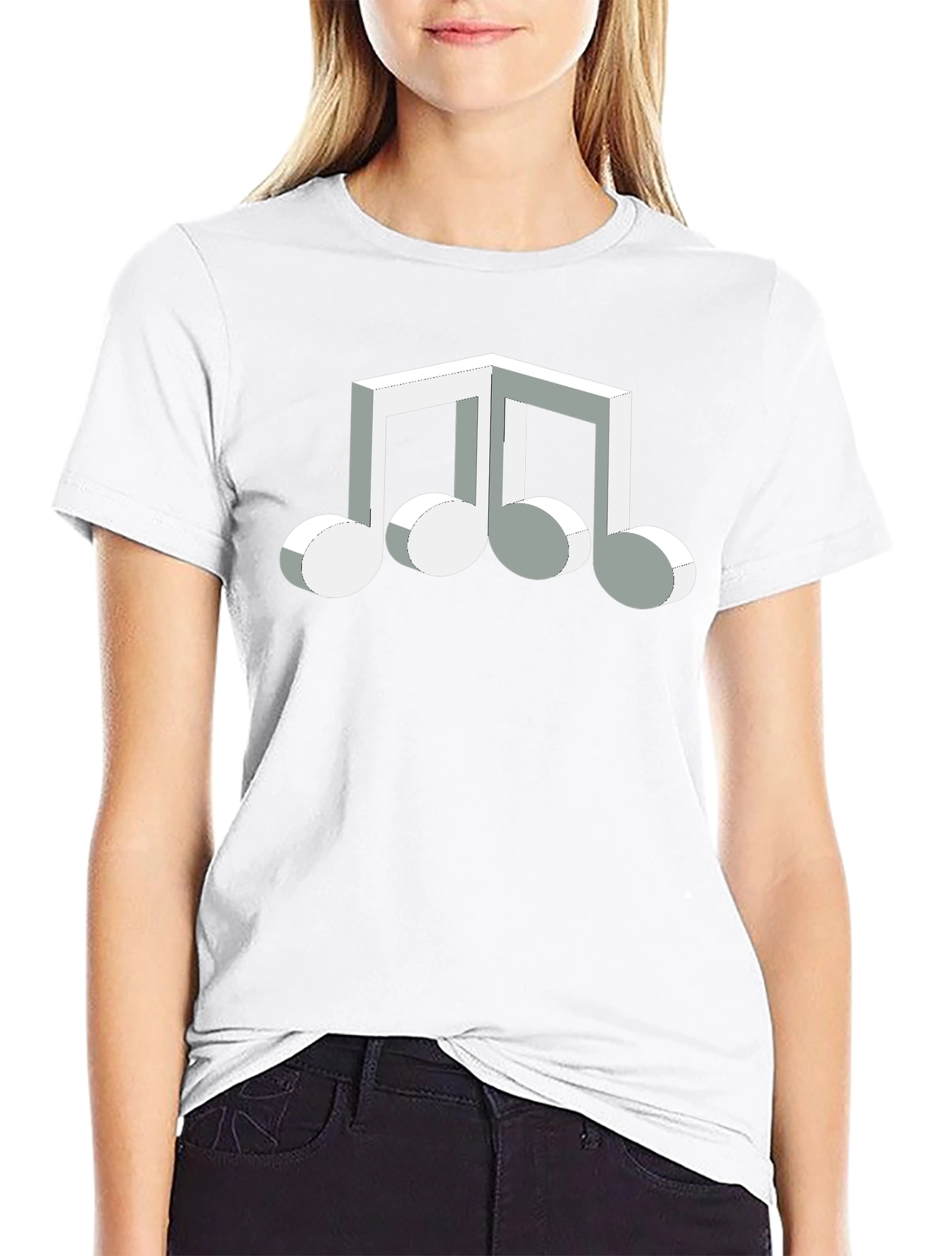 Abstract Music Note Graphic Tee