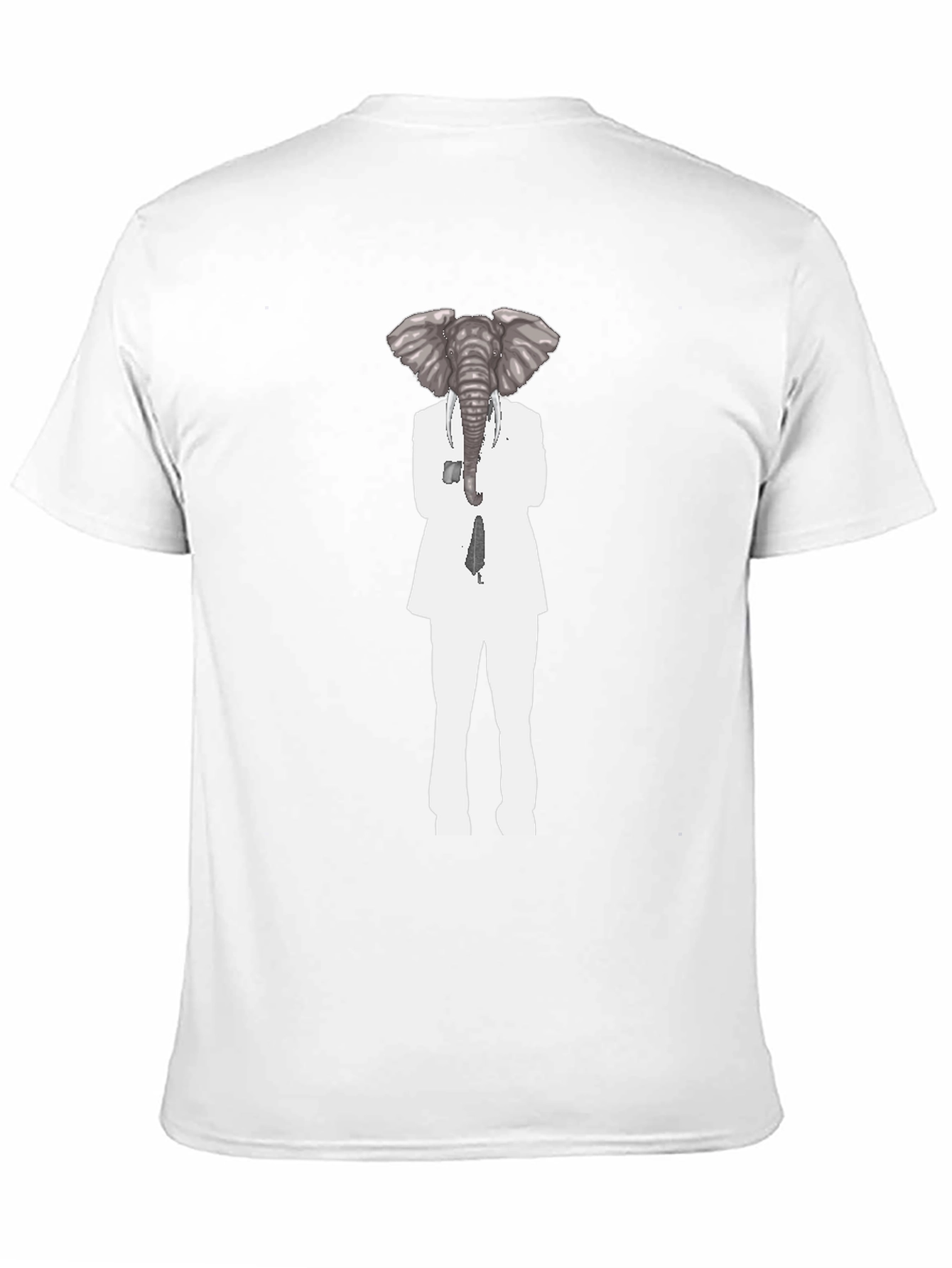 Elephant Head Suit T-Shirt - Unique Animal Graphic Tee