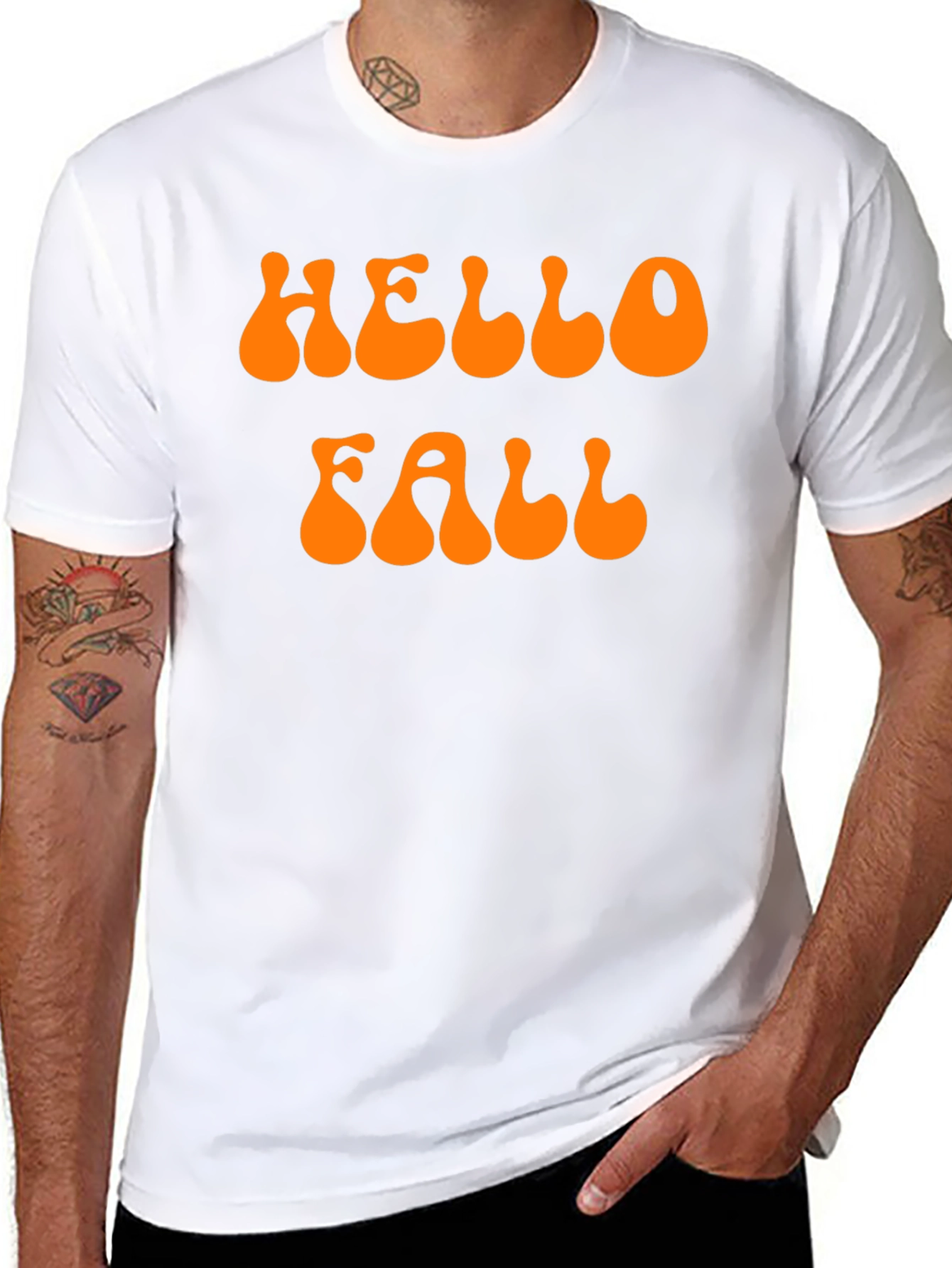 Hello Fall T-Shirt - Retro Autumn Vibes