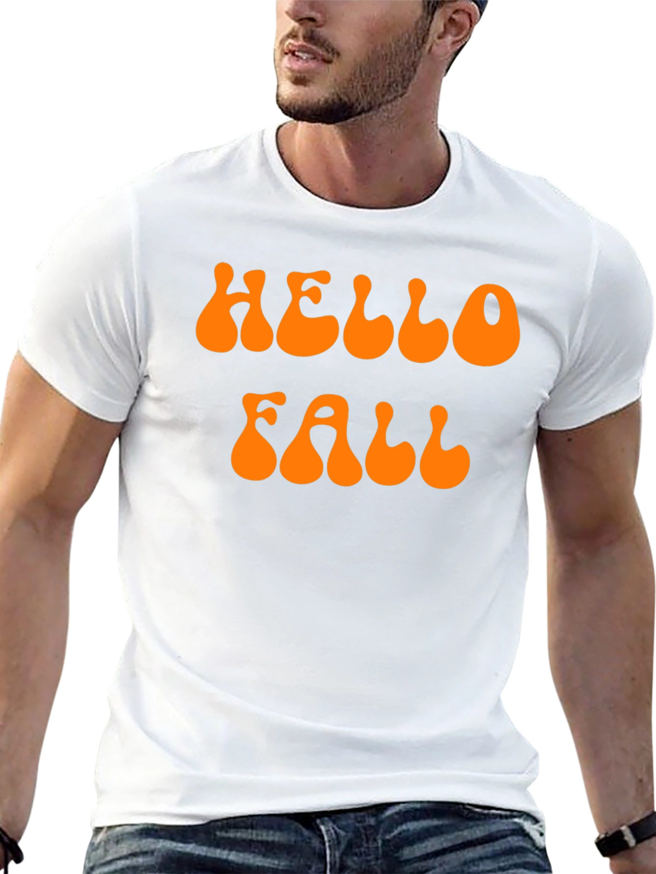 Hello Fall T-Shirt - Retro Autumn Vibes