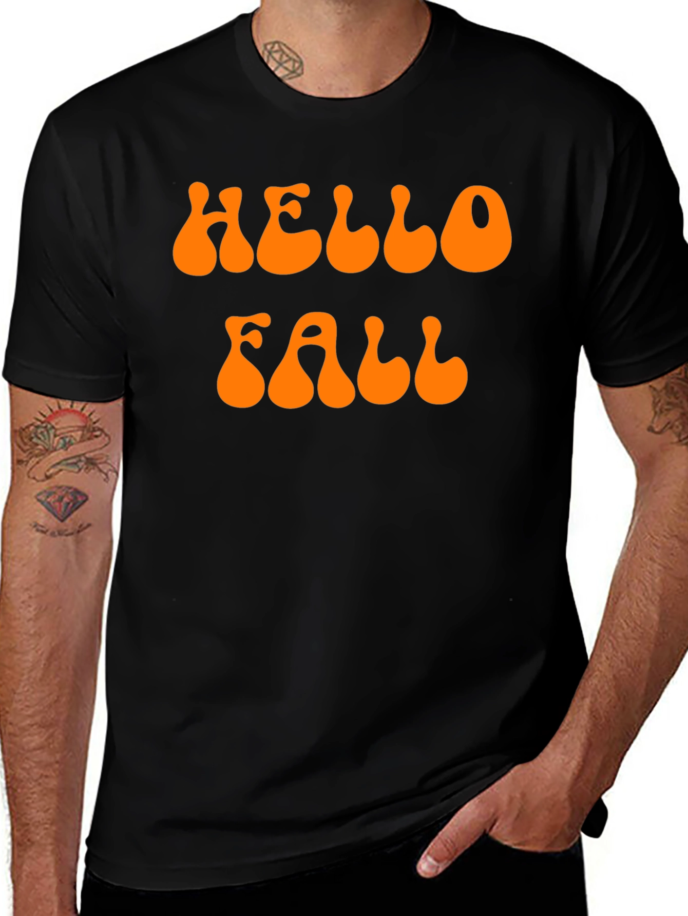 Hello Fall T-Shirt - Retro Autumn Vibes