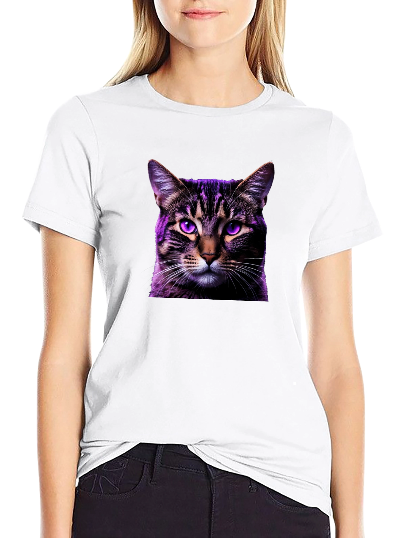 Mystic Feline Black Tee