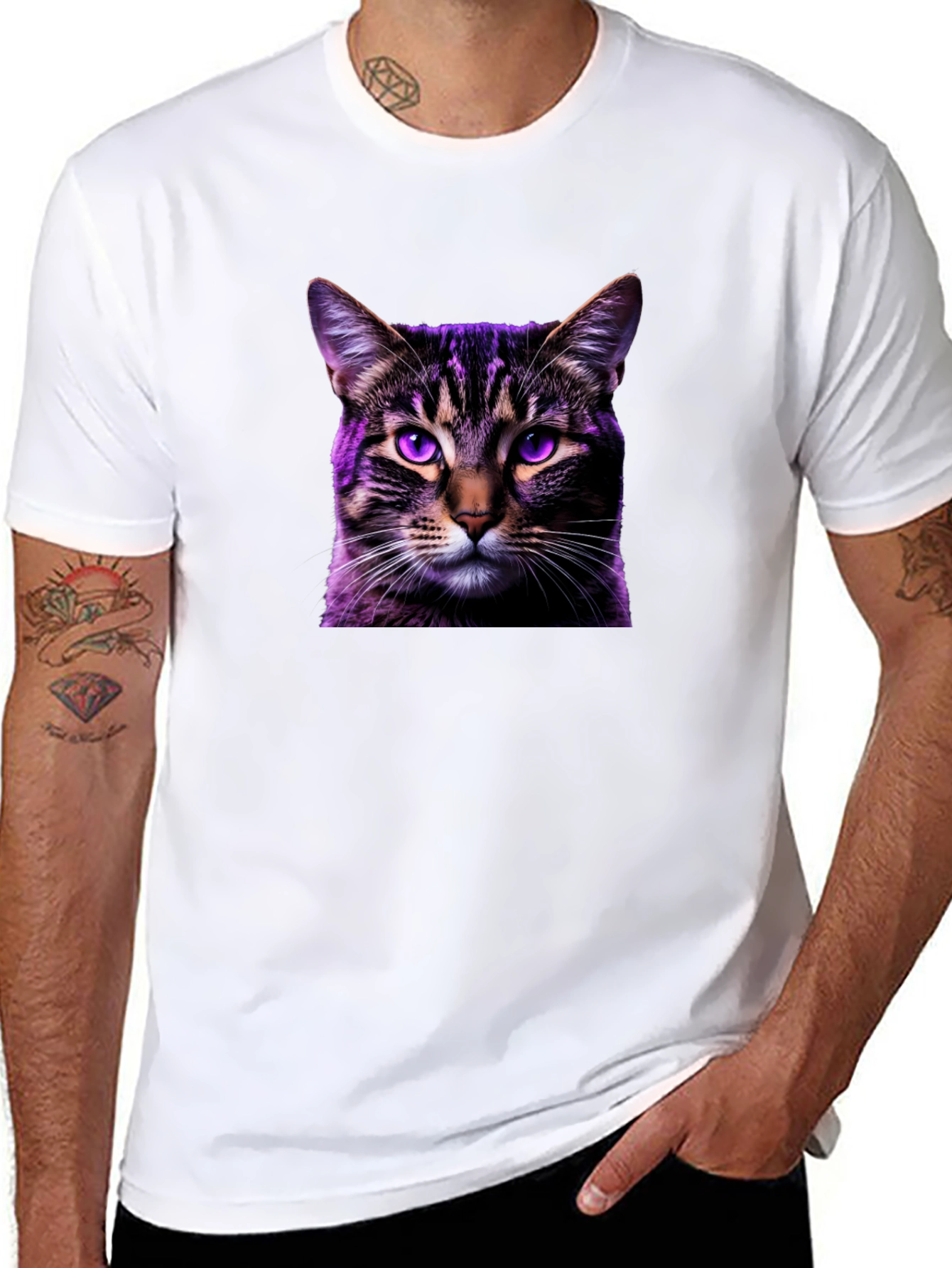 Mystic Feline Black Tee