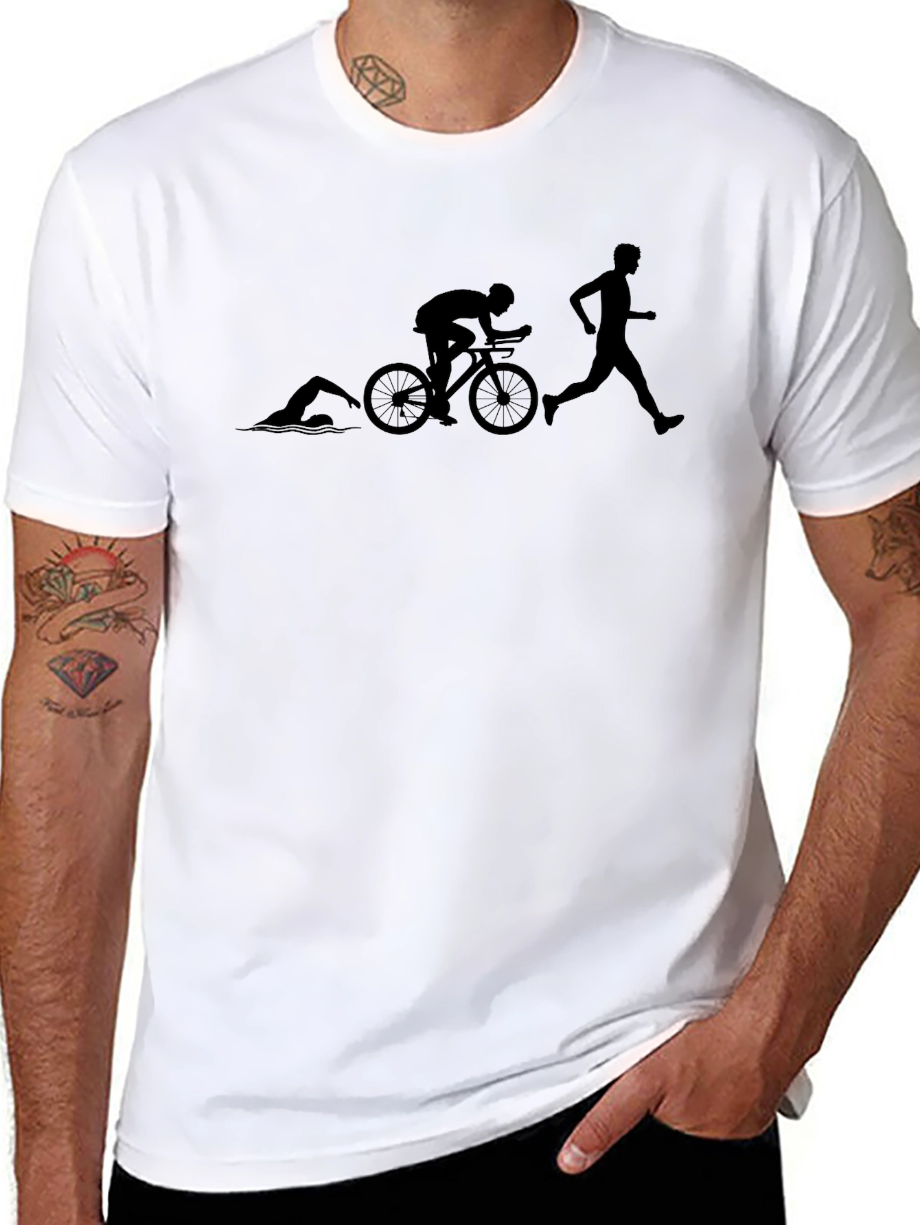 Triathlon Evolution T-Shirt - Swim Bike Run