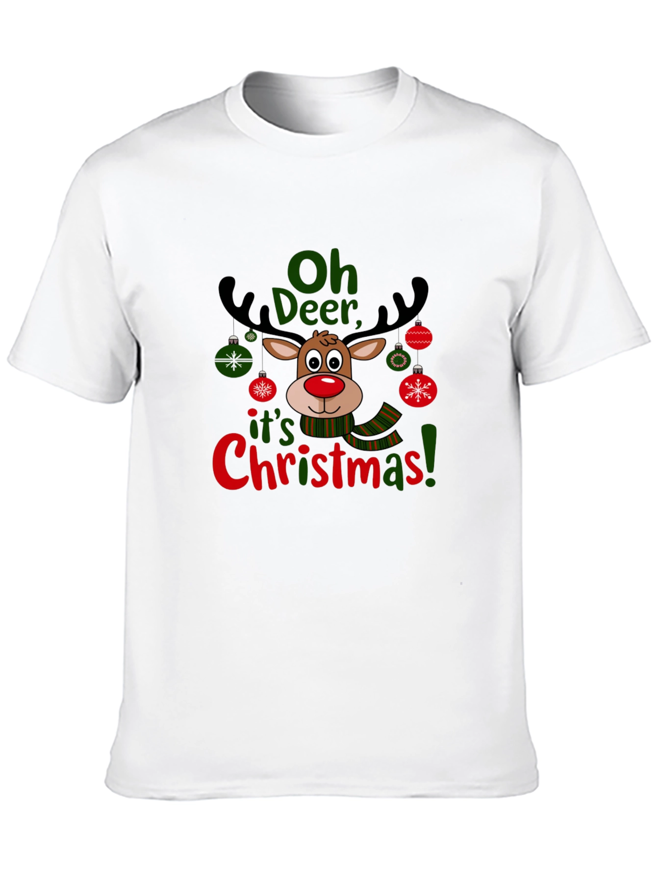Oh Deer Christmas T-Shirt Holiday Reindeer Tee