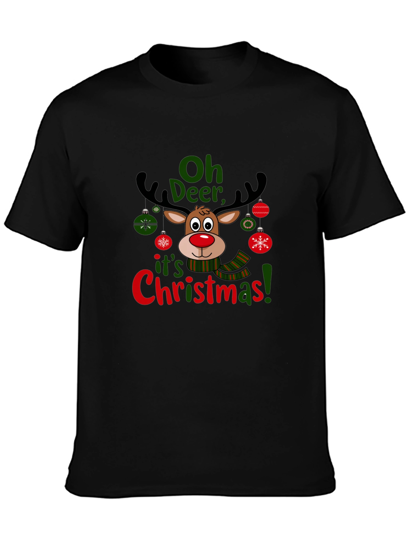 Oh Deer Christmas T-Shirt Holiday Reindeer Tee