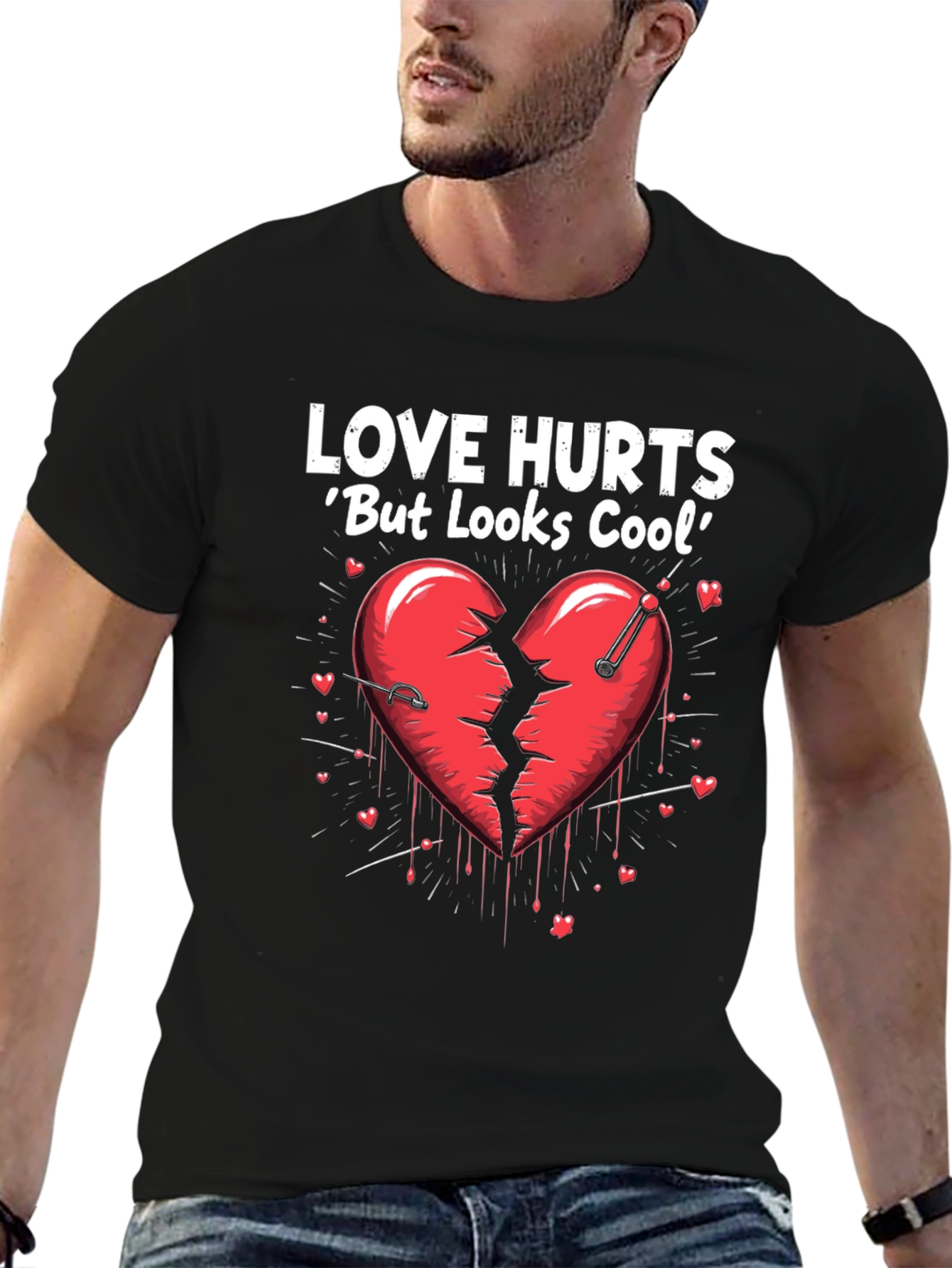 Love Hurts Cool Graphic Tee