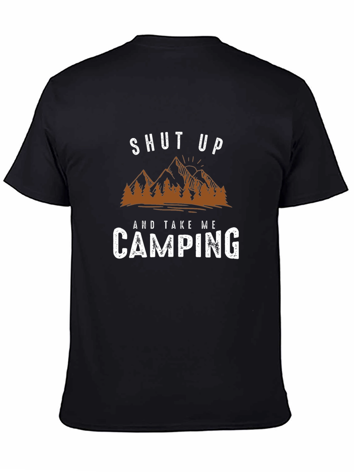 Shut Up and Take Me Camping Black T-Shirt