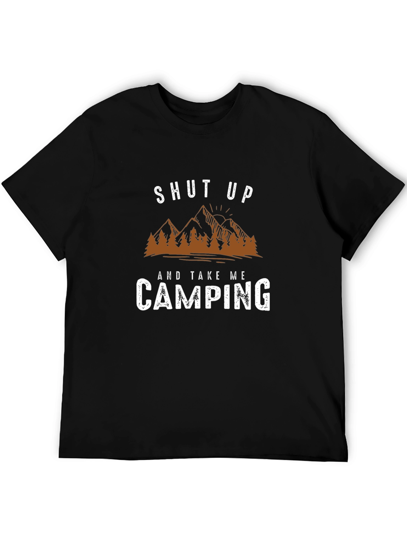 Shut Up and Take Me Camping Black T-Shirt