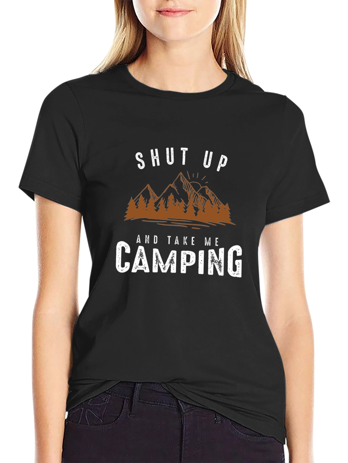 Shut Up and Take Me Camping Black T-Shirt