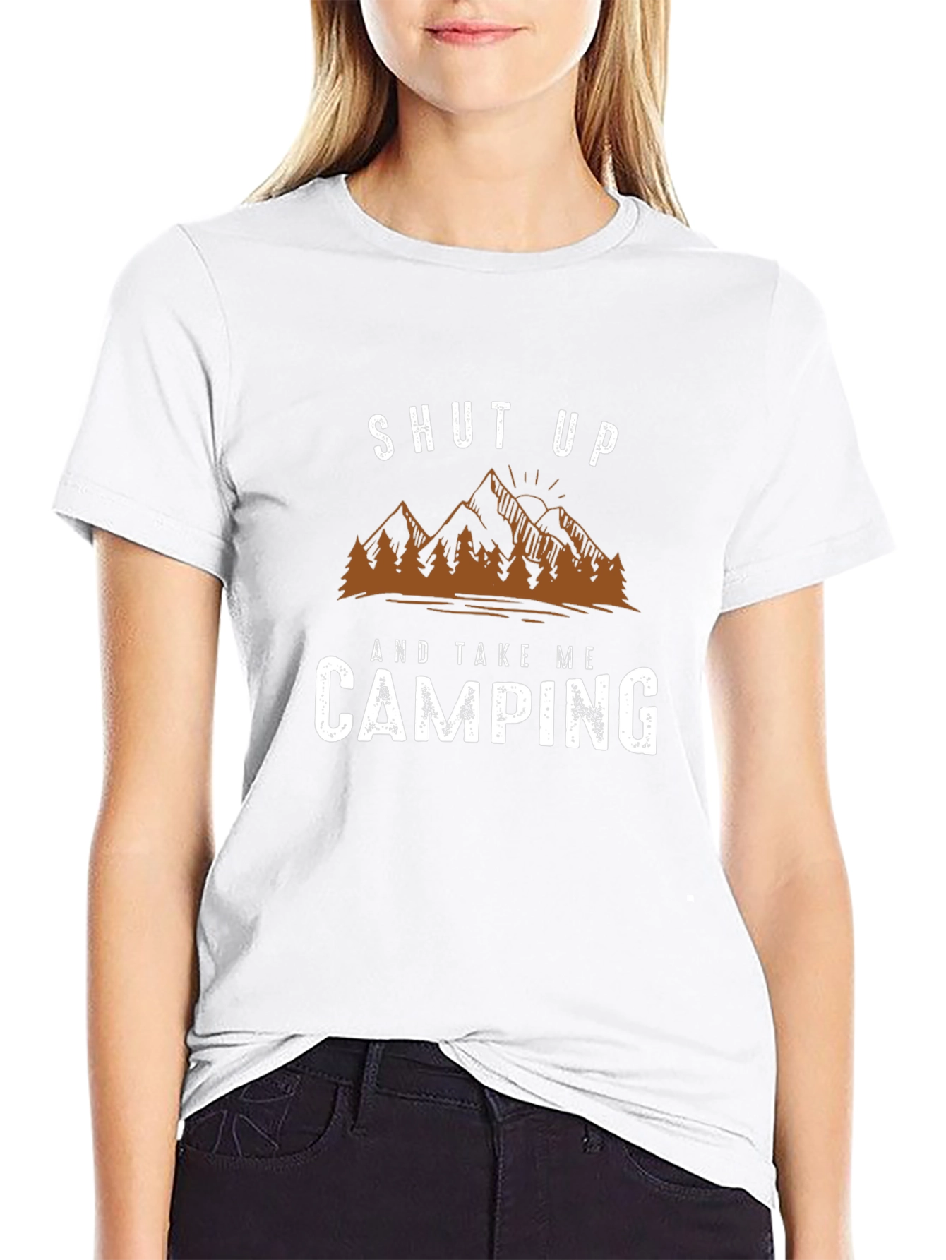 Shut Up and Take Me Camping Black T-Shirt
