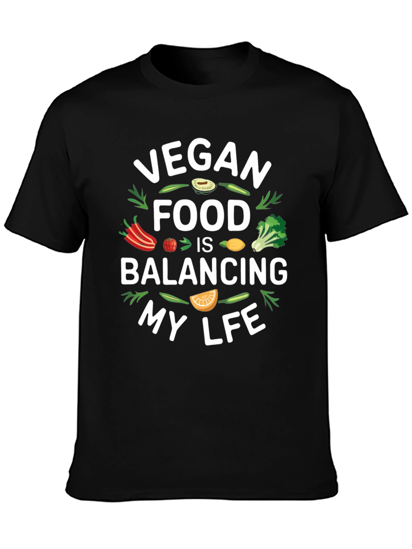 Vegan Food Balancing Life T-Shirt