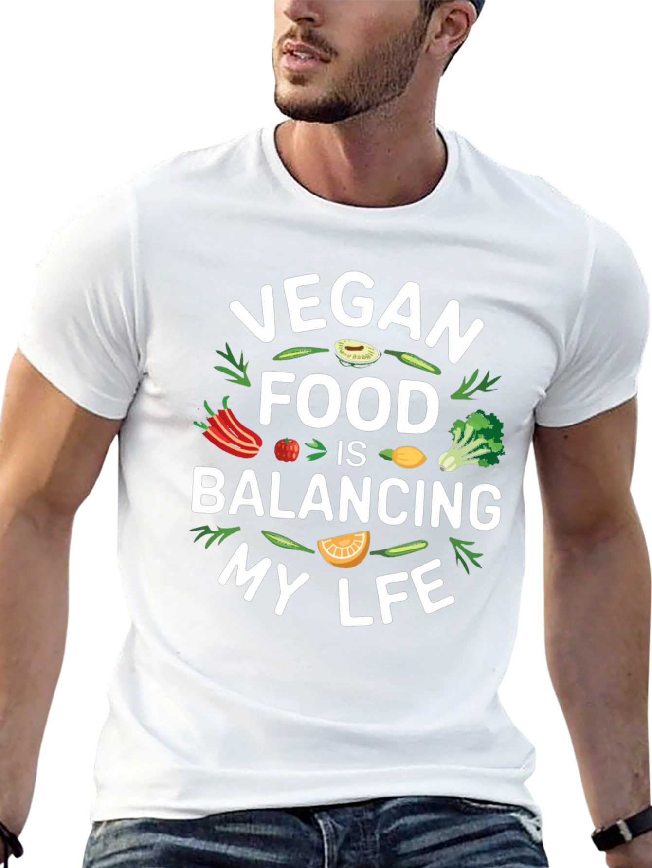 Vegan Food Balancing Life T-Shirt