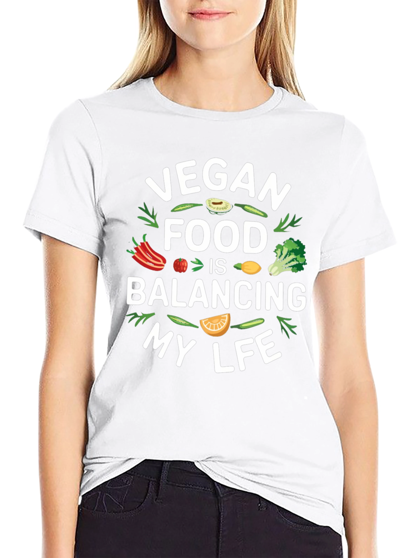 Vegan Food Balancing Life T-Shirt