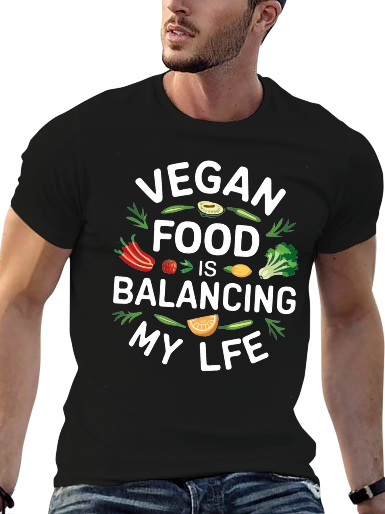 Vegan Food Balancing Life T-Shirt