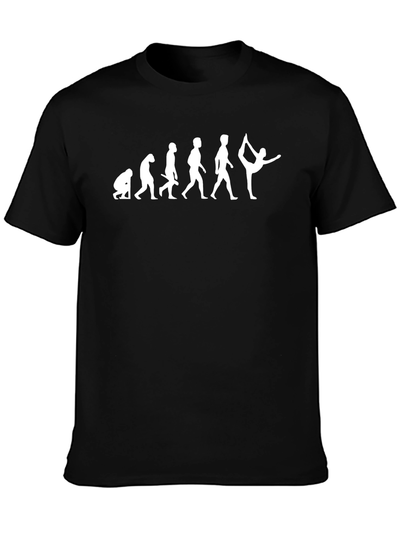 Evolution of Yoga Mens T-Shirt Black
