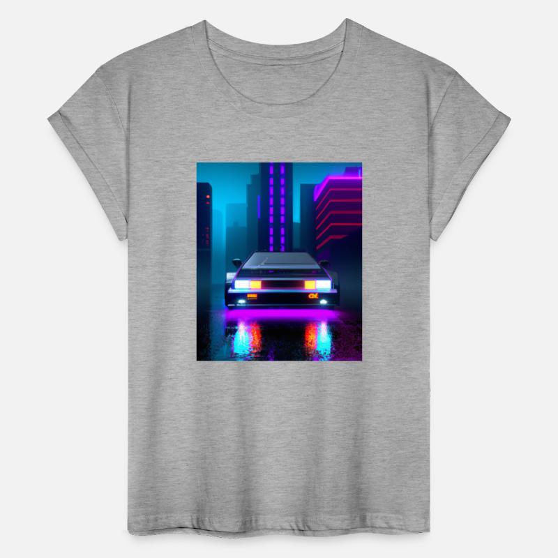 Vaporwave Aesthetic Sports Car Rainy Night