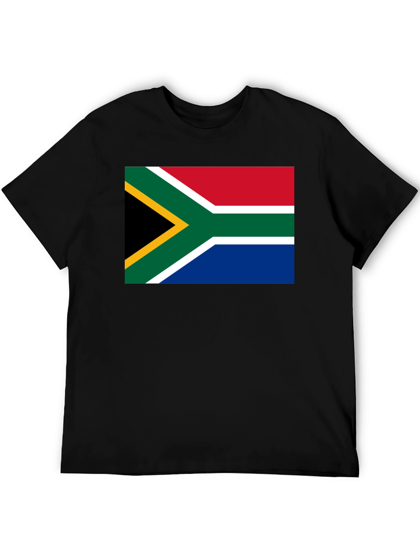 South Africa Flag Graphic T-Shirt - Black