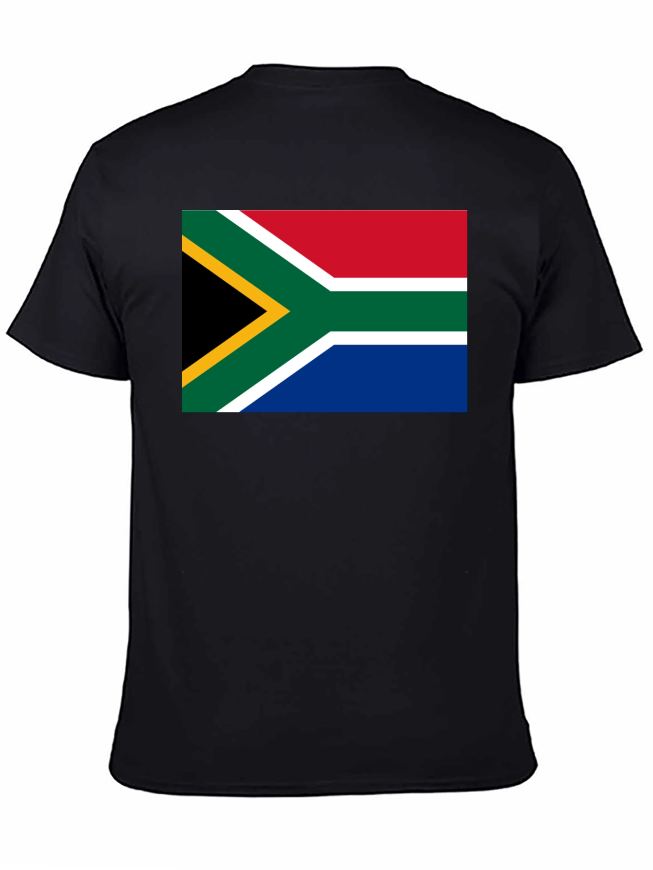South Africa Flag Graphic T-Shirt - Black