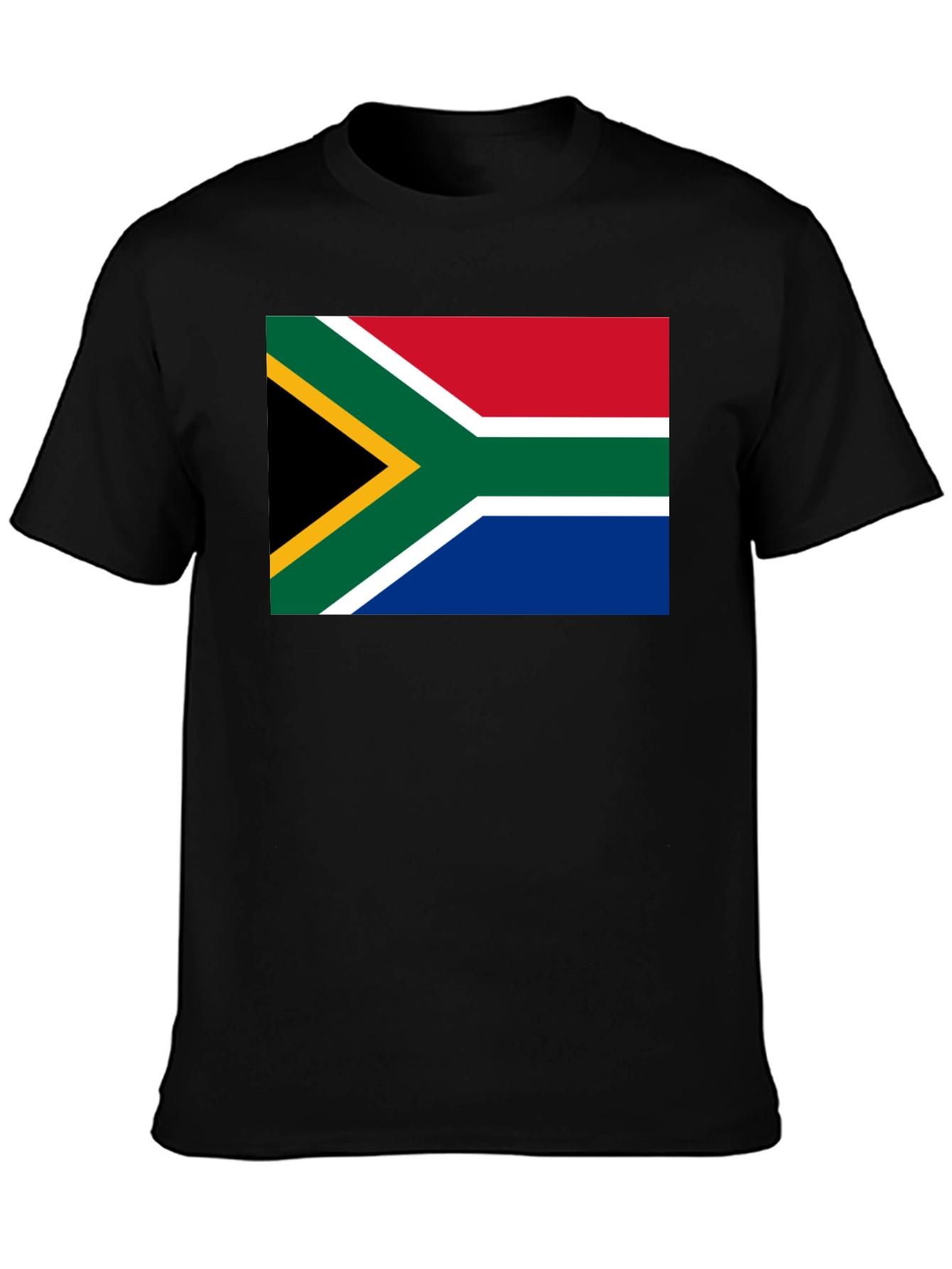 South Africa Flag Graphic T-Shirt - Black