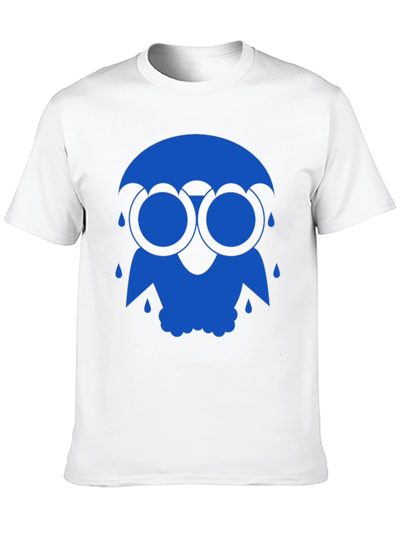 Blue Rain Owl Graphic T-Shirt - Unique Design