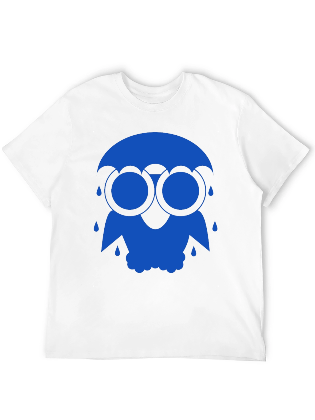 Blue Rain Owl Graphic T-Shirt - Unique Design